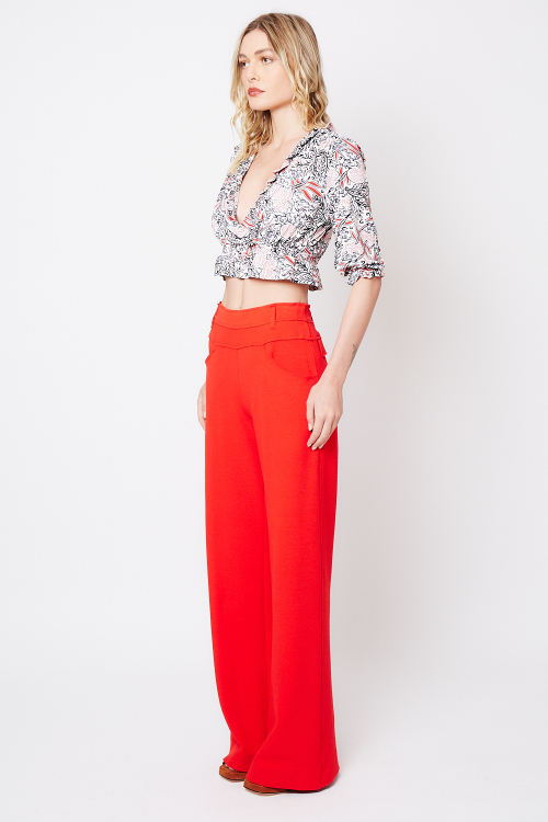 Fit — Calça Bouclê Com Pala