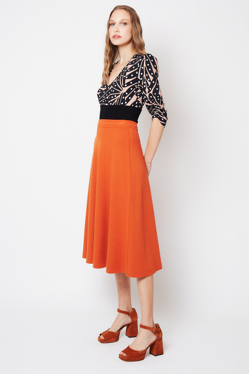 Fit — Blusa Jersey Estampa Leque Com Bouclê