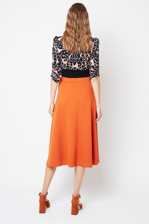 Fit — Blusa Jersey Estampa Leque Com Bouclê