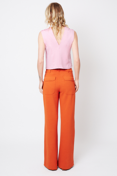 Fit — Blusa Duplo Leve Decote V Costas