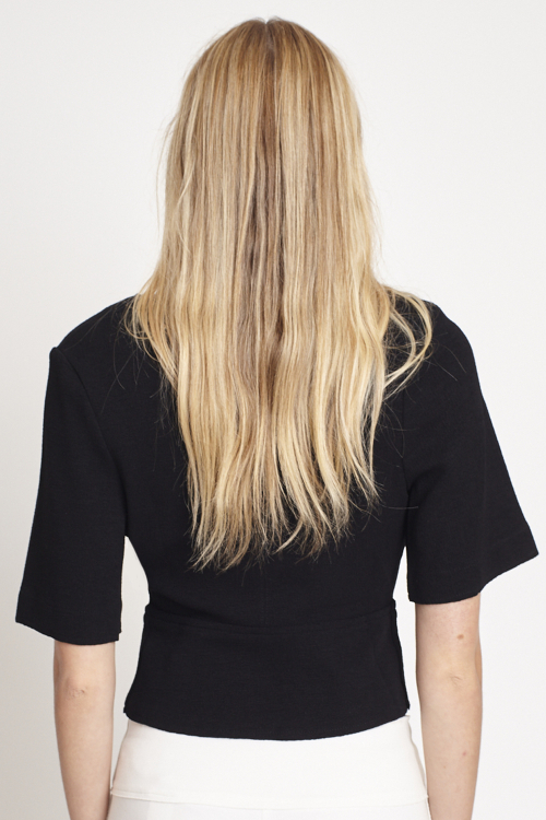 Fit — Blusa Bouclê Decote V Com Pala