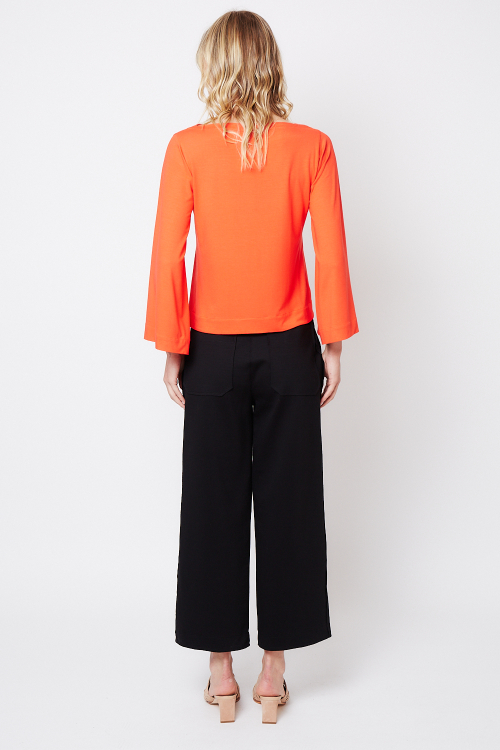 Fit — Blusa Viscose Fenda Nas Mangas