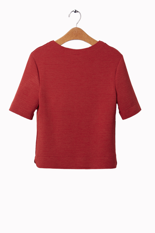 Fit — Blusa Bouclê Manga Curta
