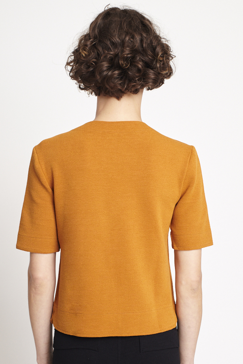 Fit — Blusa Bouclê Manga Curta