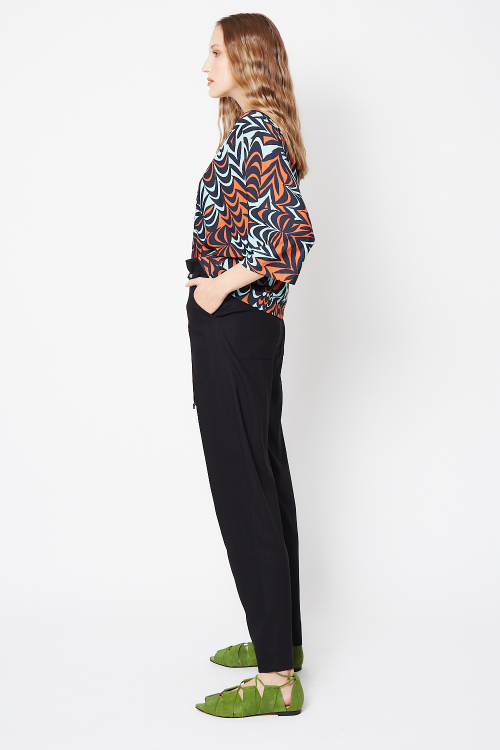 Fit — Blusa Jersey Estampa Ondas