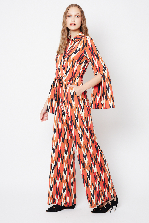Fit — Macacão Jersey Estampa Batik