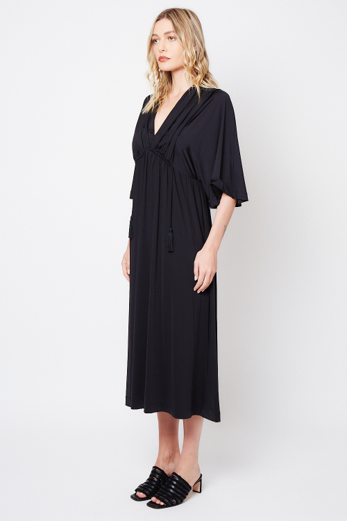 Fit — Vestido New Jersey Midi Amarração