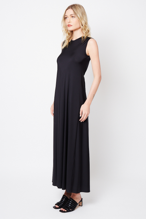 Fit — Vestido New Jersey Longo Viés