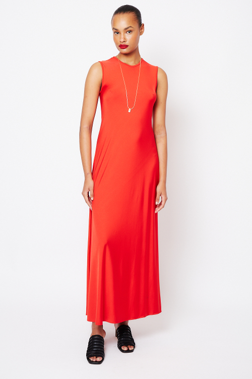 Fit — Vestido New Jersey Longo Viés