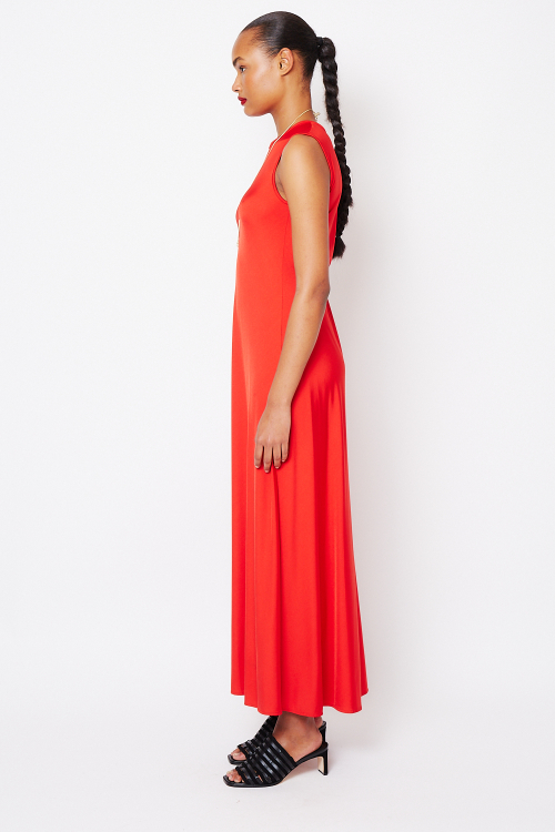 Fit — Vestido New Jersey Longo Viés