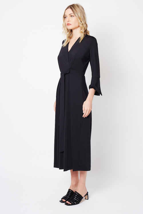 Fit — Vestido New Jersey Detalhe Manga