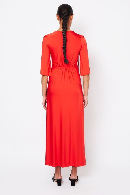 Fit — Vestido New Jersey Longo Com Cordão