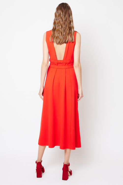 Fit — Vestido Bouclê Entrelaçado Sem Mangas