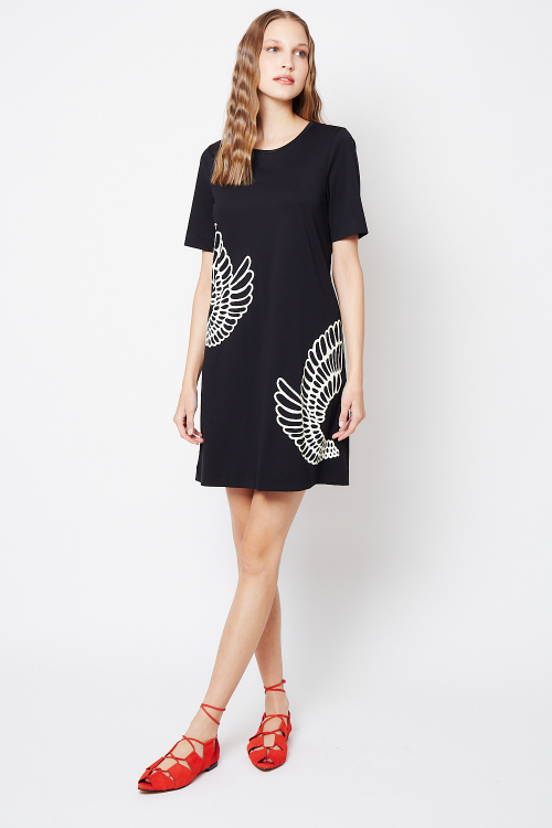 Fit — Vestido Algodão Pima Com Silk