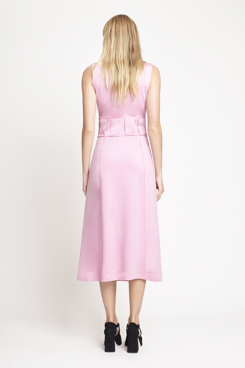 Fit — Vestido Duplo Leve Pregas Pala