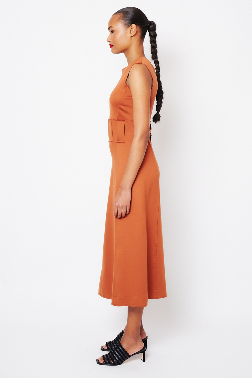 Fit — Vestido Duplo Leve Pregas Pala