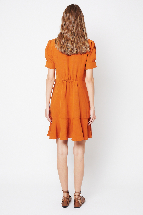 Fit — Vestido Modal Com Linho Cintura Regulável