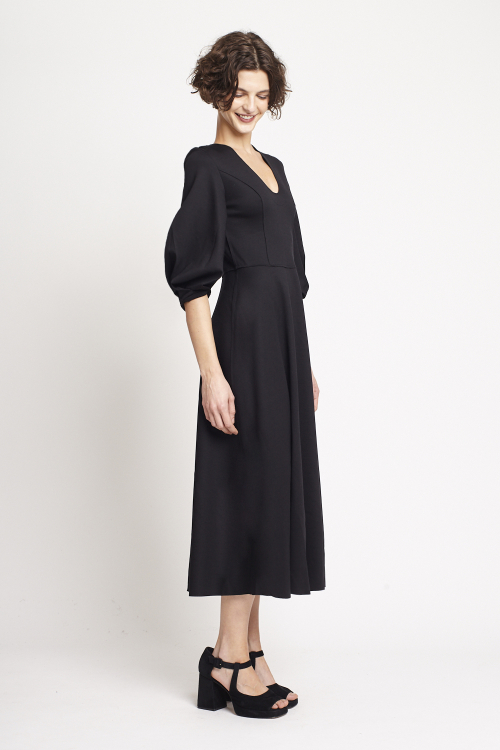 Fit — Vestido Duplo Leve Detalhe Manga