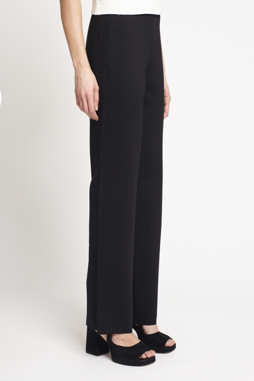 Fit — Calça Duplo Leve Com Fenda Leteral