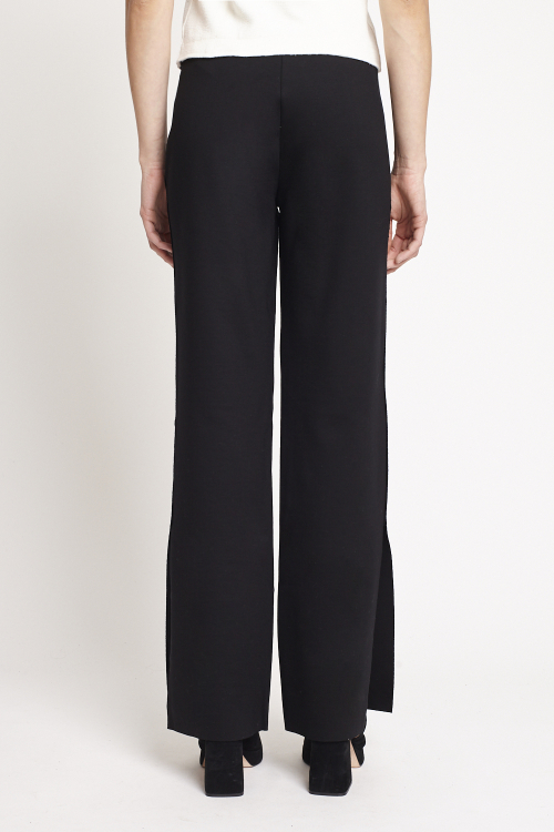 Fit — Calça Duplo Leve Com Fenda Leteral