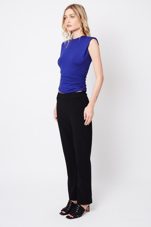 Fit — Blusa Viscose Pala Com Franzido