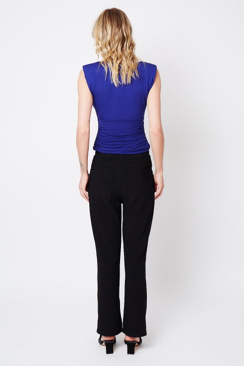 Fit — Blusa Viscose Pala Com Franzido