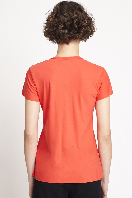 Fit — Camiseta Viscose Básica Viés Dec V Manga Curta