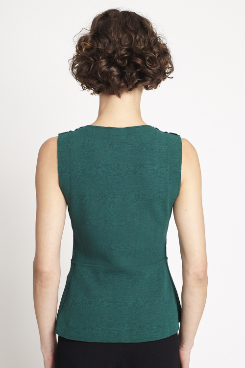 Fit — Blusa Bouclê Cava Em V