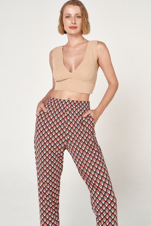 Fit — Blusa Bouclê Cropped Com Pala