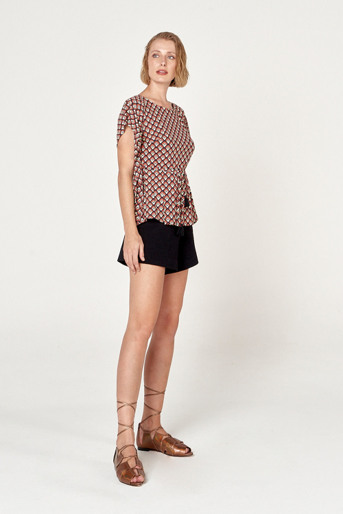 Fit — Blusa Jersey Estampa Florada
