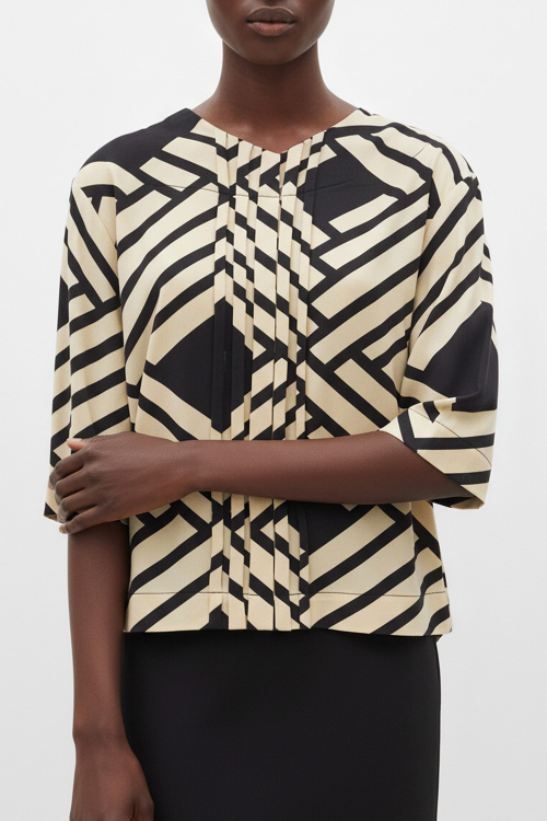 Fit — Blusa Jersey Est Grafismo De Palha