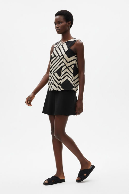 Fit — Blusa Jersey Est Grafismo De Palha Decote Cruzado