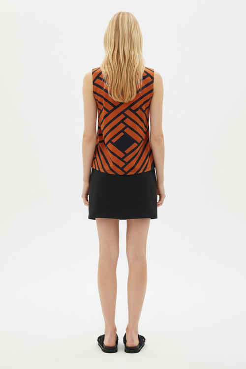 Fit — Blusa Jersey Est Grafismo De Palha Decote Cruzado