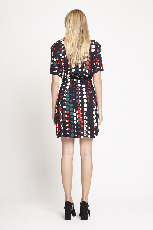 Fit — Vestido Viscose Plana Leve Est Semente Macro