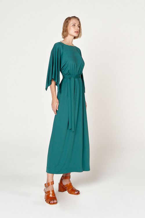 Fit — Vestido New Jersey Macramê Costas