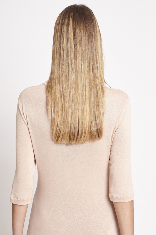 Fit — Blusa Malha Tricô Gola Alta