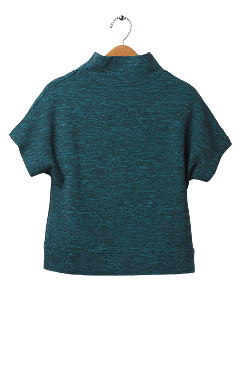 Fit — Blusa Bouclê Mescla Recortes