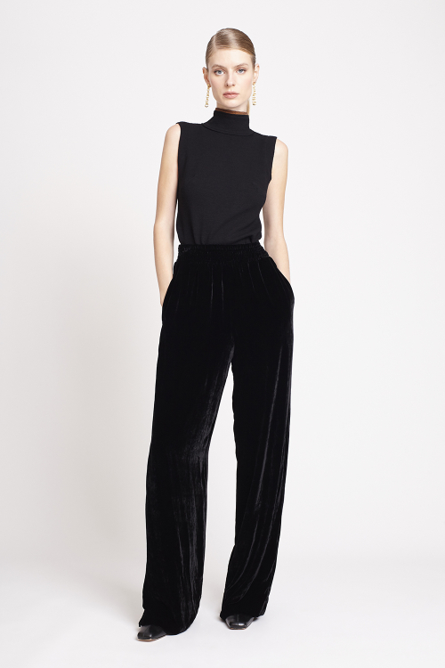 blusa bouclê gola com vivo mescla