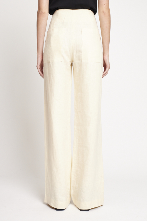 Fit — Calça Linho Encorpado Marinheiro