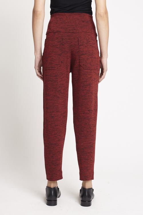Fit — Calça Bouclê Mescla Cintura Alta