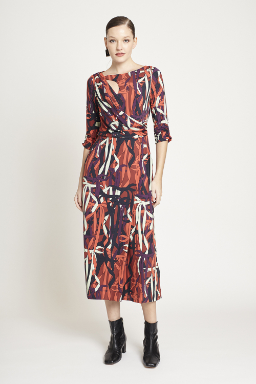 Fit — Vestido Jersey Laços