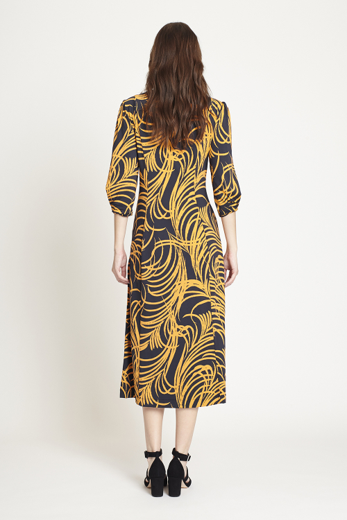 Fit — Vestido Jersey Plumas