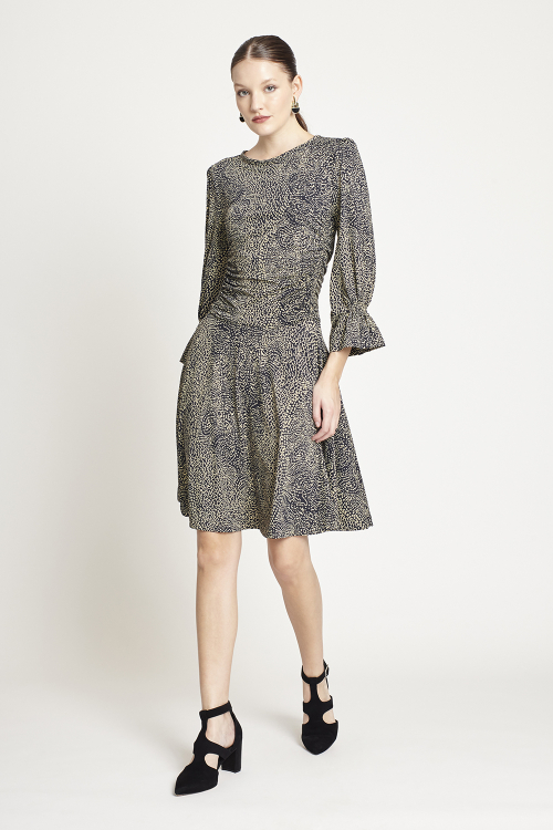 Fit — Vestido Jersey Pavão