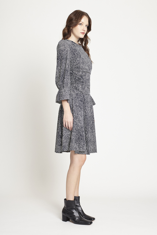 Fit — Vestido Jersey Pavão