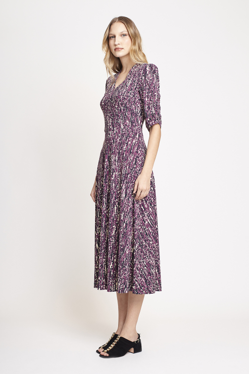 Fit — Vestido Jersey Textura Vertical
