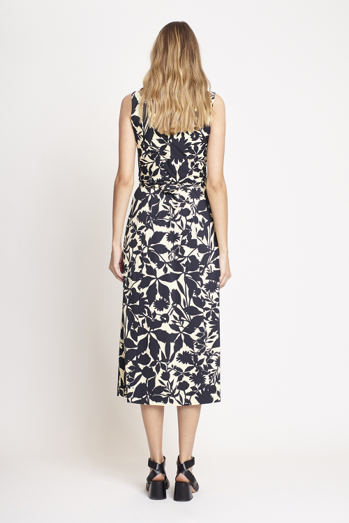 Fit — Vestido Jersey Estampa Flores Folk