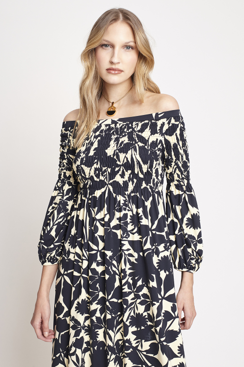 Fit — Vestido Jersey Flores Folk
