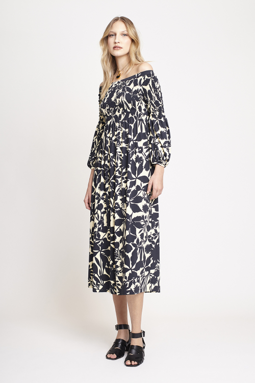 Fit — Vestido Jersey Flores Folk