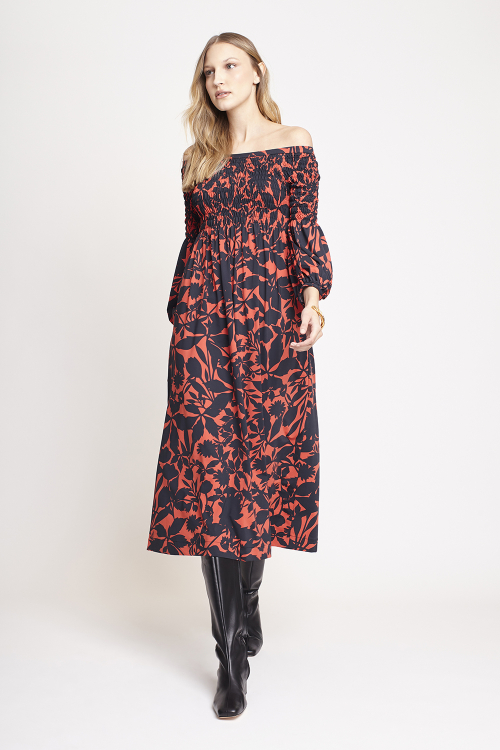 Fit — Vestido Jersey Flores Folk