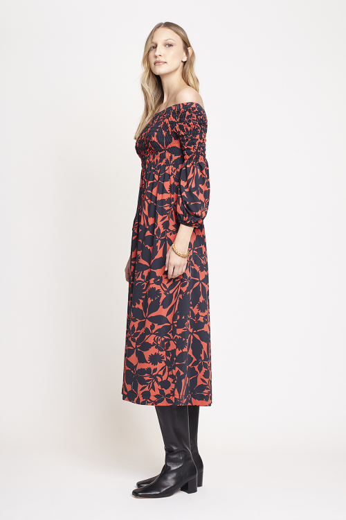 Fit — Vestido Jersey Flores Folk